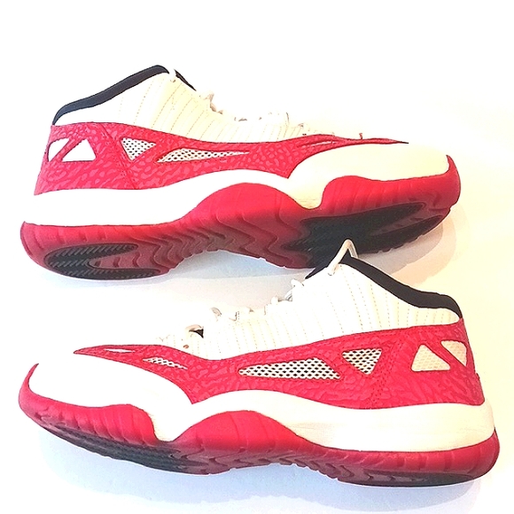 AIR Jordan Men's 11X1 Retro Low IE Gym Red/White Sneakers Size 10.5 - Picture 9 of 13